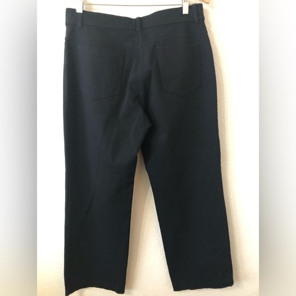 Eileen Fisher Straight Leg Business Casual Black Pants - Size Medium - Picture 5 of 9